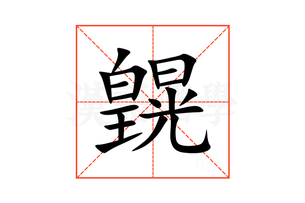 皩